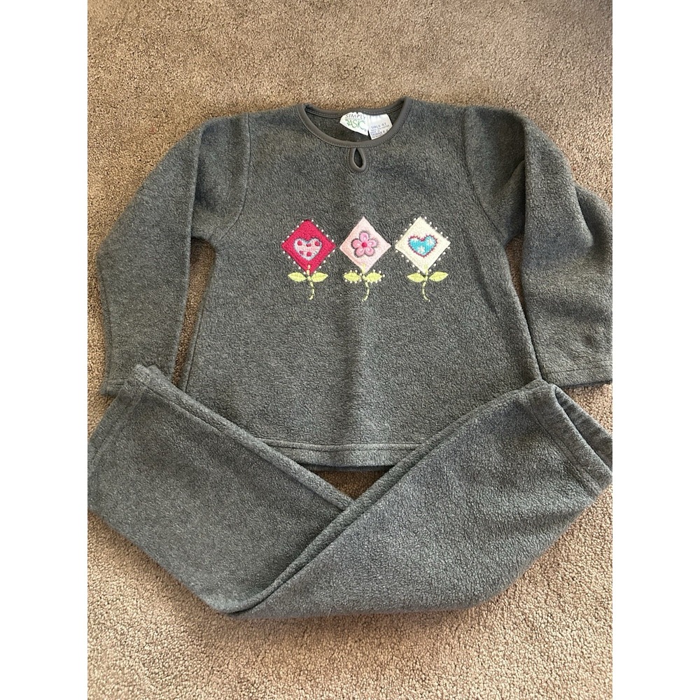 Vintage 90s Simply Basic Cozy Fleece 2 Pc Set Size 4T